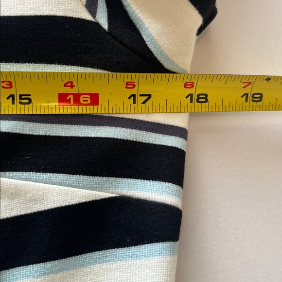 Anne Taylor Factory Navy stripe shift dress Size M - Picture 10 of 11